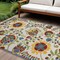 Edge Collections - 7' x 10' - Multicolor - Floral Indoor-Outdoor Area Rug - 1 Piece